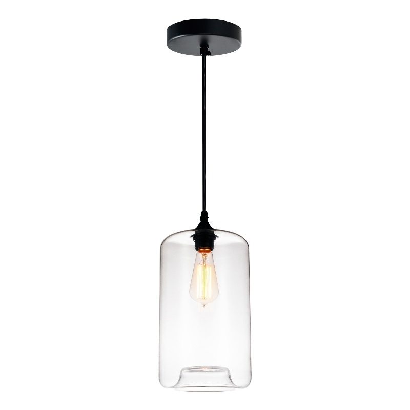 CWI Lighting 1 Light Contemporary Glass Mini Pendant in Clear