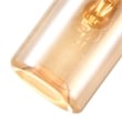 CWI Lighting 1 Light Down Glass Mini Pendant in Brown Cognac