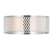 CWI Lighting Mikayla 3 Light Metal Flush Mount Light in Satin Nickel