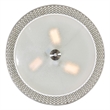 CWI Lighting Mikayla 3 Light Metal Flush Mount Light in Satin Nickel