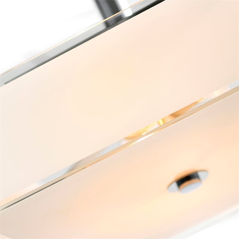 CWI Lighting Lucie 3 Light Drum Shade Metal Chandelier in Chrome