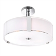 CWI Lighting Lucie 25 Light Drum Shade Metal Chandelier in Chrome
