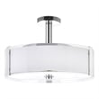 CWI Lighting Lucie 25 Light Drum Shade Metal Chandelier in Chrome