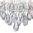 CWI Lighting Veil Transitional Metal LED Flush Mount Light in Chrome