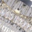 CWI Lighting Veil Transitional Metal LED Flush Mount Light in Chrome