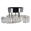 CWI Lighting Vienna Modern Metal LED Flush Mount Light in Chrome