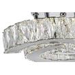 CWI Lighting Vienna Modern Metal LED Flush Mount Light in Chrome