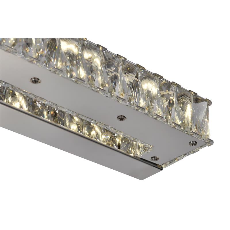CWI Lighting Milan Transitional Metal LED Vanity Light in Chrome