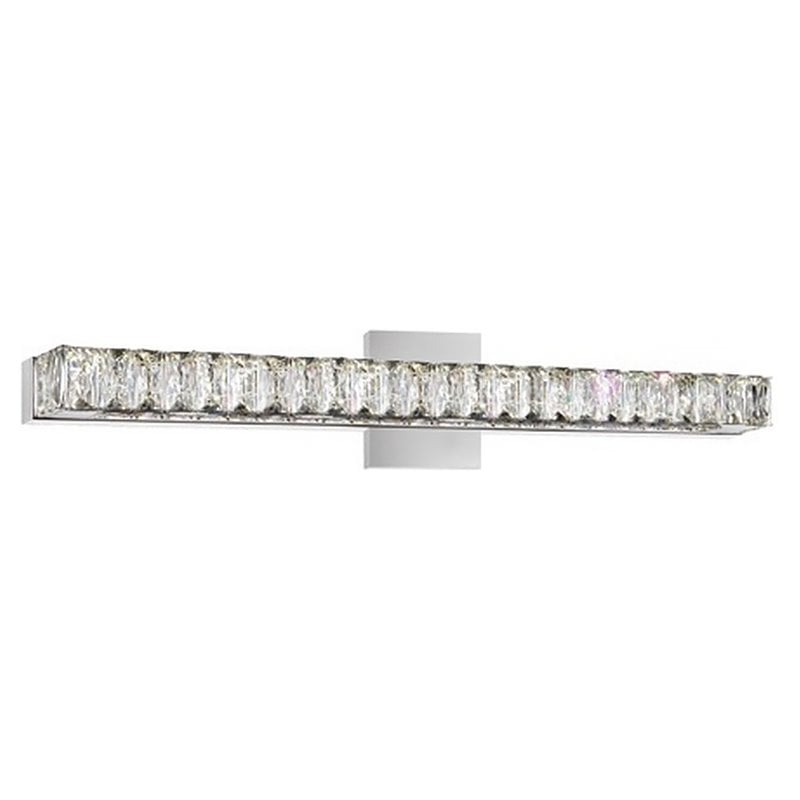 CWI Lighting Milan Transitional Metal LED Vanity Light in Chrome