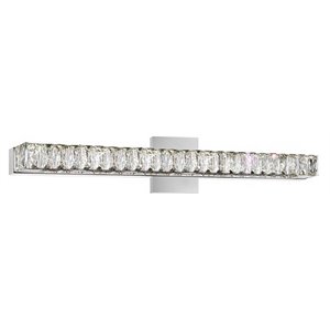 CWI Lighting Milan Transitional Metal LED Vanity Light in Chrome