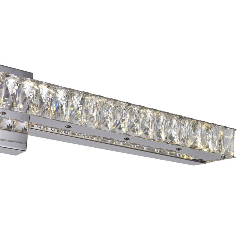 CWI Lighting MilanTransitional Metal LED Vanity Light in Chrome