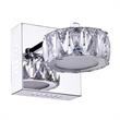 CWI Lighting Milan Transitional Metal LED Bathroom Sconce in Chrome
