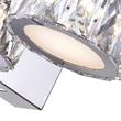 CWI Lighting Milan Transitional Metal LED Bathroom Sconce in Chrome