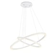 CWI Lighting Chalice Contemporary Metal LED Chandelier in White