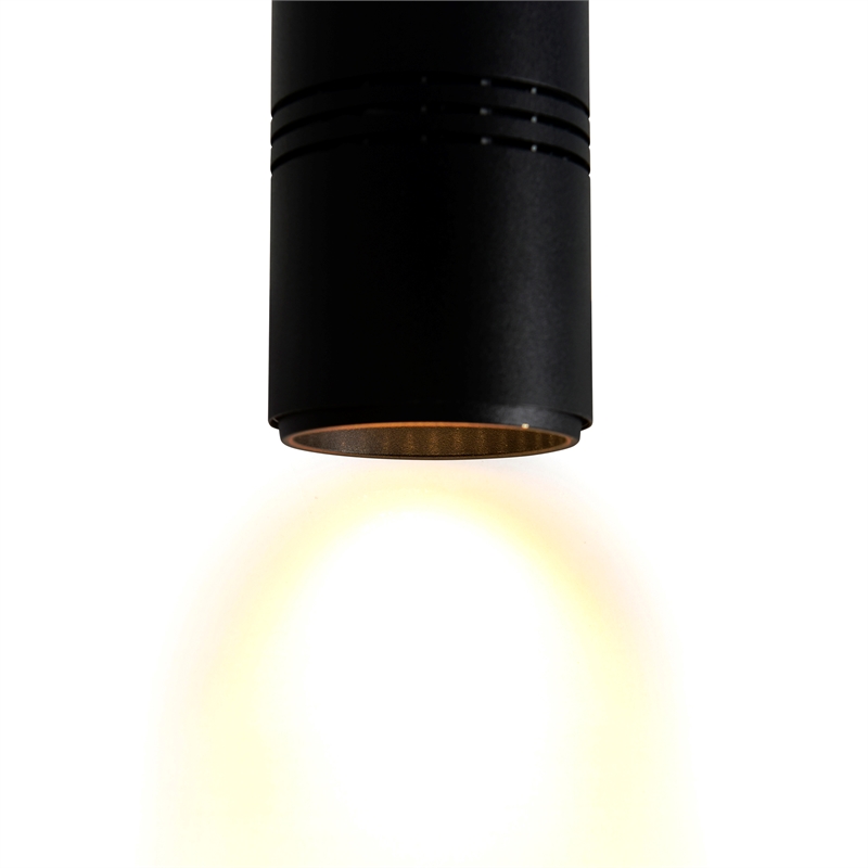 CWI Lighting Stowe Contemporary Metal LED Mini Pendant in Black