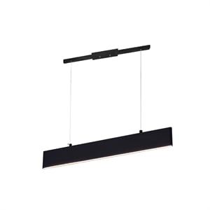 CWI Lighting Krista Contemporary Metal LED Chandelier in Satin Black