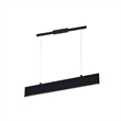 CWI Lighting Krista Contemporary Metal LED Chandelier in Satin Black
