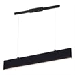 CWI Lighting Krista Contemporary Metal LED Chandelier in Satin Black