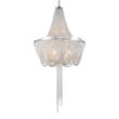 CWI Lighting Enchanted 6 Light Down Contemporary Metal Chandelier in Chrome
