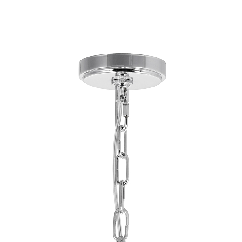 CWI Lighting Enchanted 6 Light Down Contemporary Metal Chandelier in Chrome