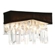 CWI Lighting Havely 2 Light Transitional Metal Wall Sconce in Chrome/Black