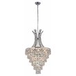 CWI Lighting Chique 9 Light Traditional Metal Chandelier in Chrome