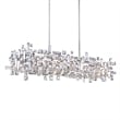 CWI Lighting Arley 12 Light Transitional Metal Island Chandelier in Chrome