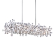 CWI Lighting Arley 12 Light Transitional Metal Island Chandelier in Chrome