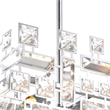 CWI Lighting Arley 1 Light Transitional Metal Mini Chandelier in Chrome