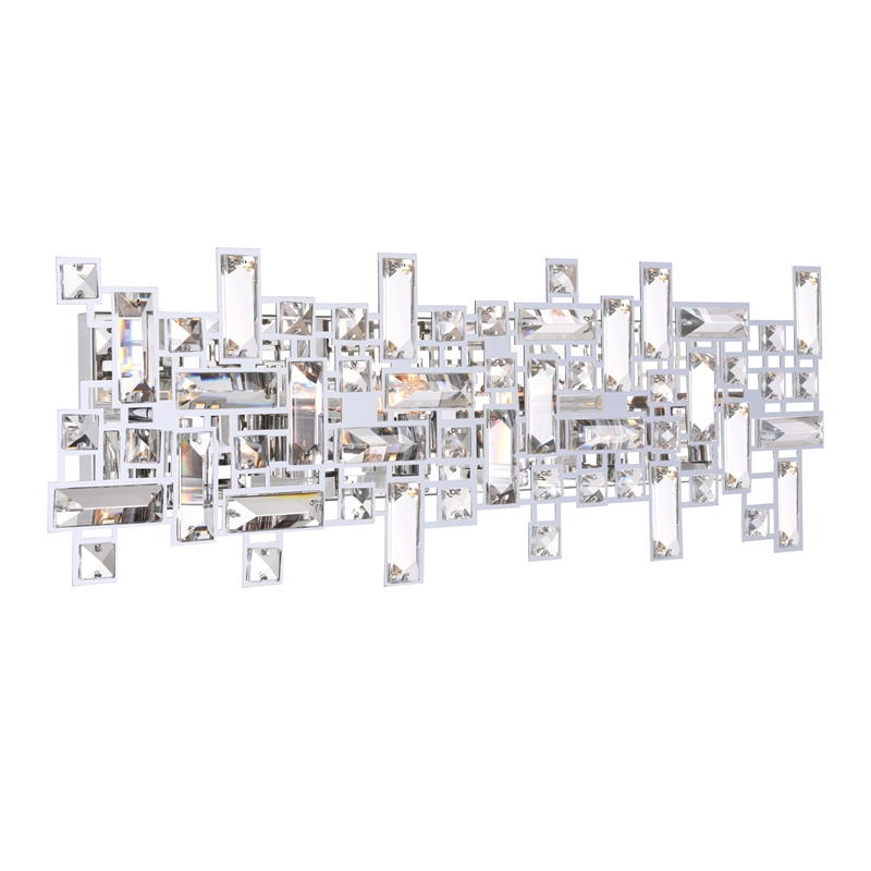 CWI Lighting Arley 6 Light Transitional Metal Vanity Light in Chrome