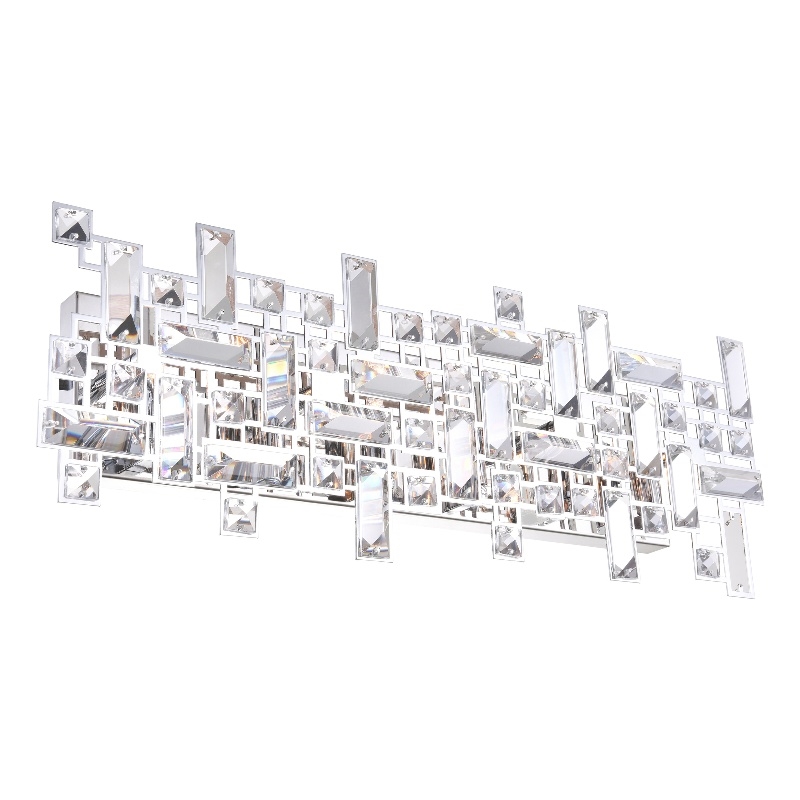 CWI Lighting Arley 6 Light Transitional Metal Vanity Light in Chrome