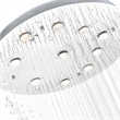 CWI Lighting Ribbon 10 Light Transitional Metal Flush Mount Light in Chrome