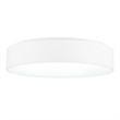 CWI Lighting Arenal Drum Shade Metal LED Flush Mount Light in White