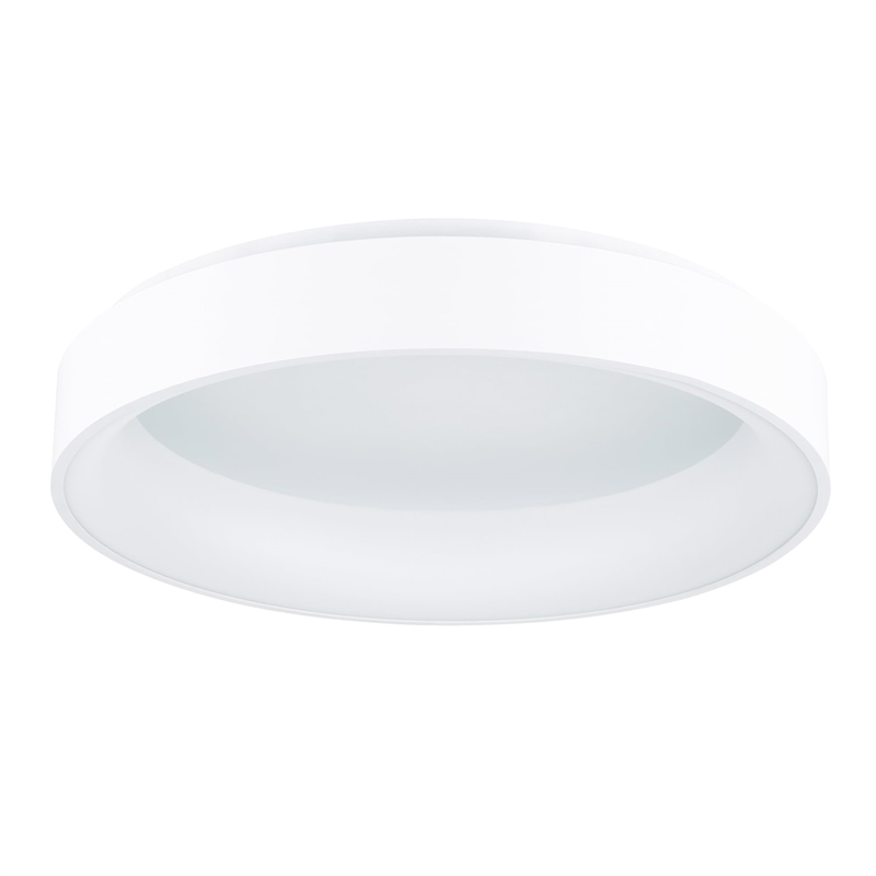 CWI Lighting Arenal Drum Shade Metal LED Flush Mount Light in White