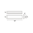 CWI Lighting Lilliana Contemporary Metal LED Wall Sconce in White