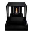 CWI Lighting Lilliana Contemporary Metal LED Wall Sconce in Black