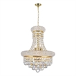 CWI Lighting Empire 6 Light Transitional Metal Chandelier in Gold