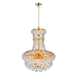 CWI Lighting Empire 6 Light Transitional Metal Chandelier in Gold