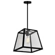 CWI Lighting Alyson 1 Light Down Farmhouse Metal Mini Pendant in Black