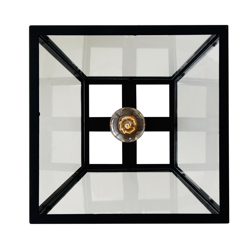 CWI Lighting Alyson 1 Light Down Farmhouse Metal Mini Pendant in Black