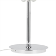 CWI Lighting Empire 6 Light Transitional Metal Table Lamp in Chrome
