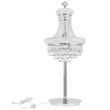 CWI Lighting Empire 6 Light Transitional Metal Table Lamp in Chrome