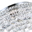 CWI Lighting Luminous 5 Light Transitional Metal Flush Mount in Chrome