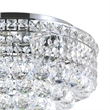 CWI Lighting Luminous 5 Light Transitional Metal Flush Mount in Chrome