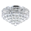 CWI Lighting Luminous 5 Light Transitional Metal Flush Mount in Chrome