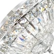 CWI Lighting Stefania 3 Light Metal Bowl Flush Mount in Chrome