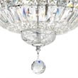 CWI Lighting Stefania 3 Light Metal Bowl Flush Mount in Chrome