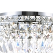 CWI Lighting Stefania 5 Light Metal Bowl Flush Mount in Chrome