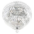 CWI Lighting Stefania 16 Light Metal Bowl Flush Mount in Chrome