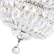 CWI Lighting Stefania 16 Light Metal Bowl Flush Mount in Chrome